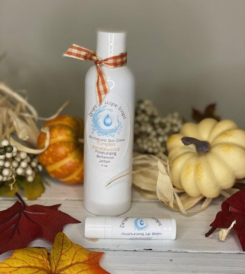 ***CLEARANCE*** Scents of Autumn Hydrating Botanical Lotion and Moisturizing Lip Balm Set