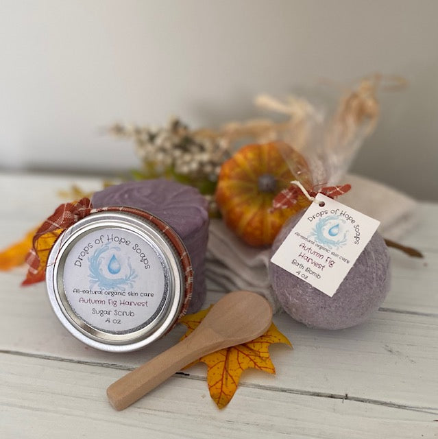 Scents of Autumn Sugar Scrub and Bath Bomb Set