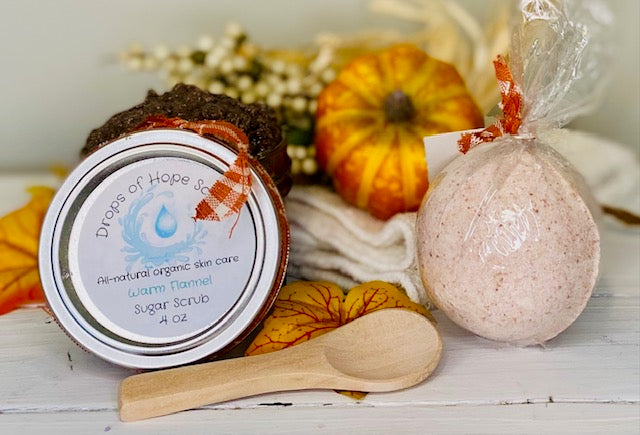 Scents of Autumn Sugar Scrub and Bath Bomb Set