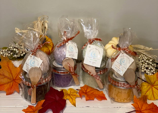 Scents of Autumn Sugar Scrub and Bath Bomb Set