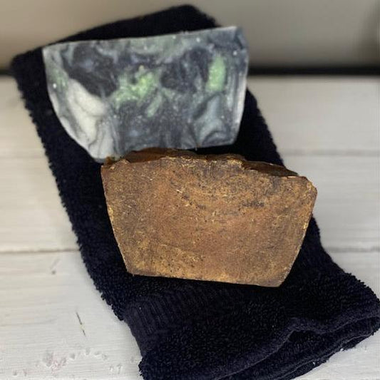 2 pack - Tea Tree and Activated Charcoal & Exfoliating Coffee Soap