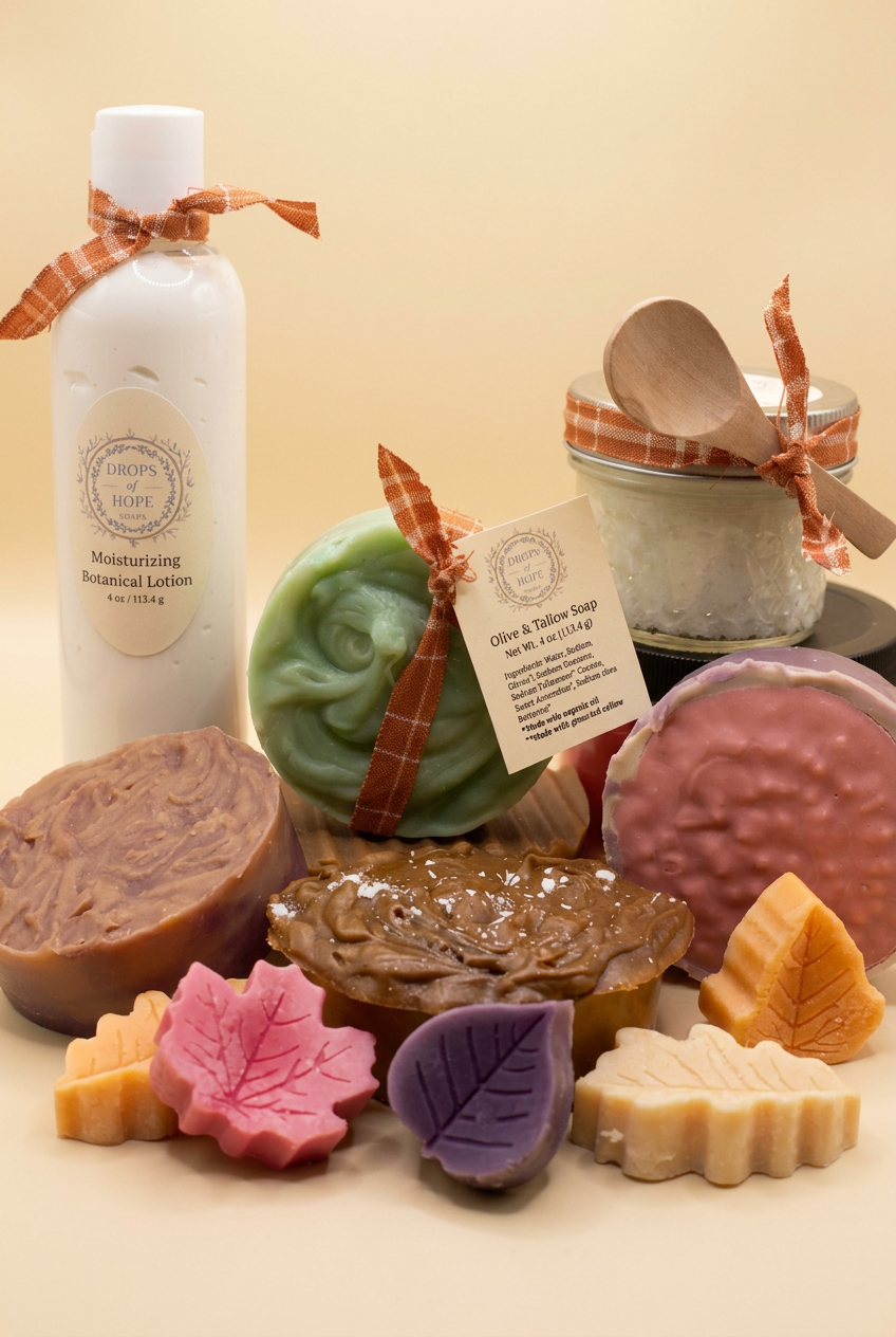 Scents of Autumn collection: fall soaps, lotions, scrubs and butters