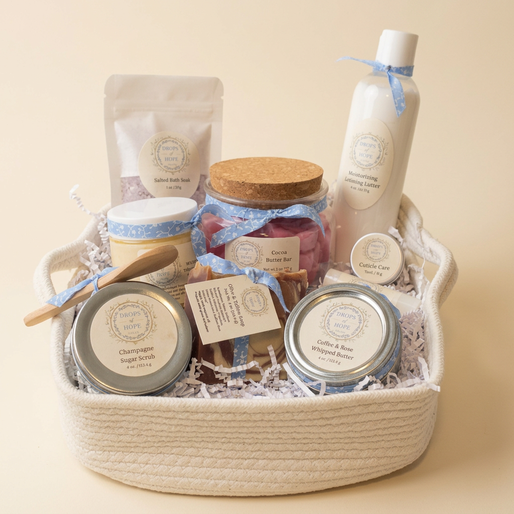 Enhanced gift basket in square framing
