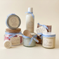Enhanced skincare product group in square framing