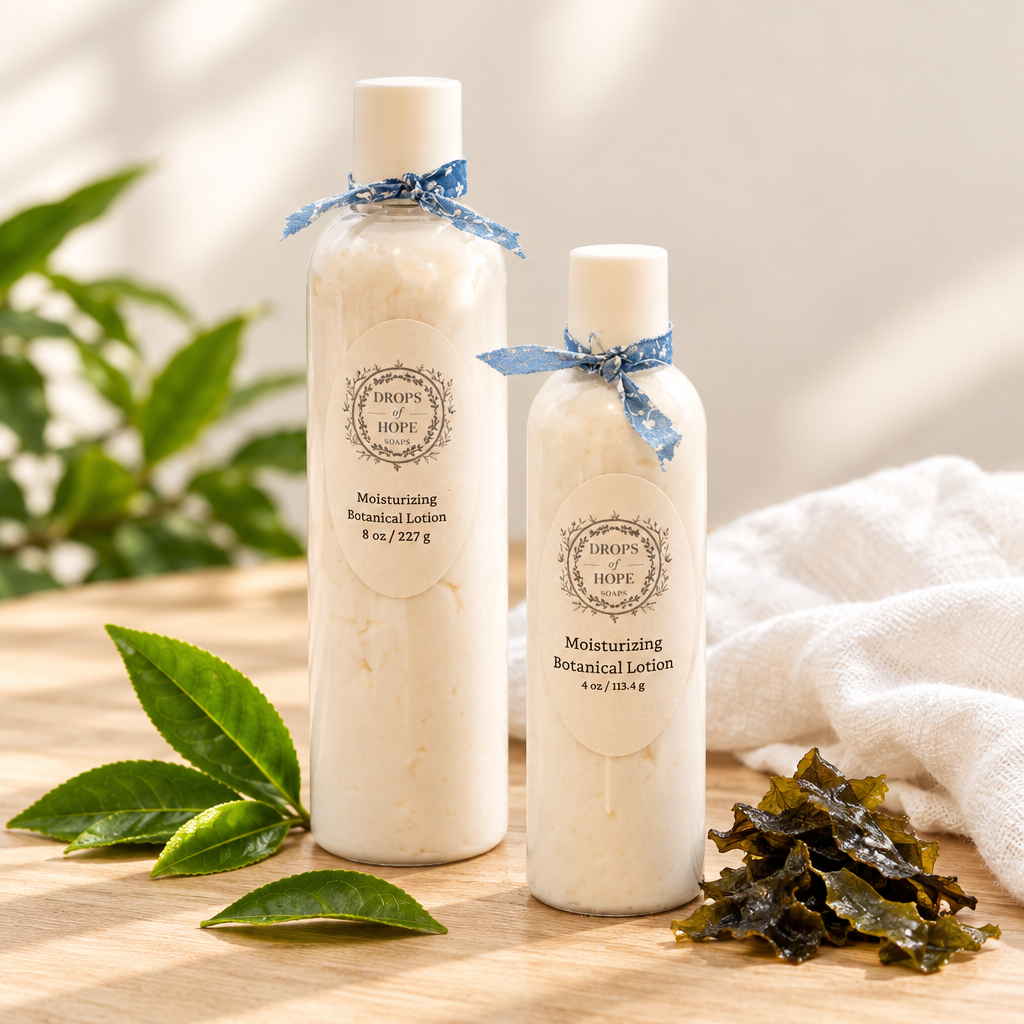 Hydrating Botanical Lotion styled product shot