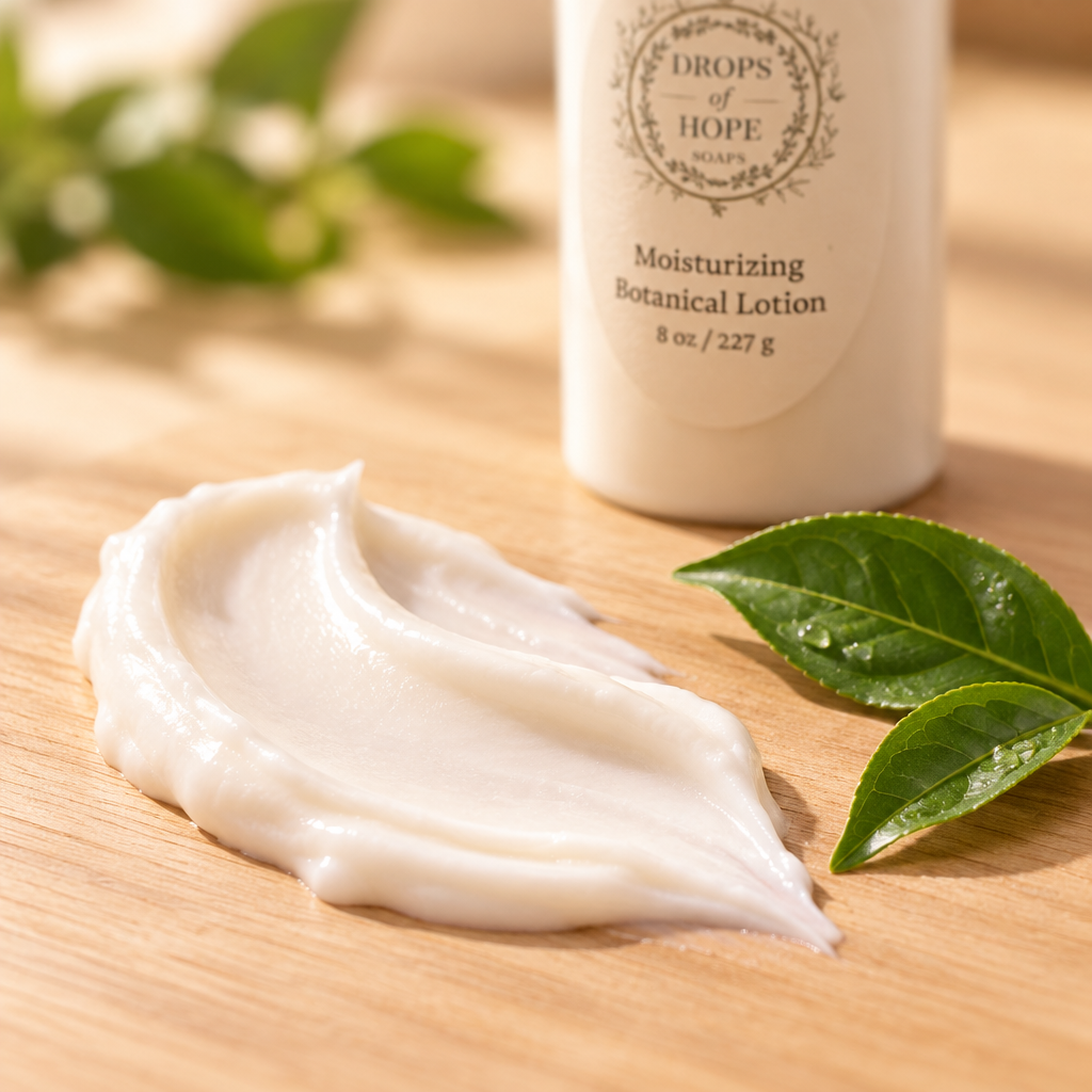 Hydrating Botanical Lotion texture swatch