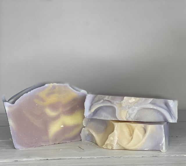 Luxurious lather packed with essential vitamins to keep the skin healthy, firm and moisturized. Handmade with all-natural organic ingredients, this soap is an essential part of any skincare routine. Gentle enough to use on both body and face. Sweetly scented with pure fragrance oils. Enjoy clean, soft, and healthy skin with our Moisturizing Shea Butter Soap!